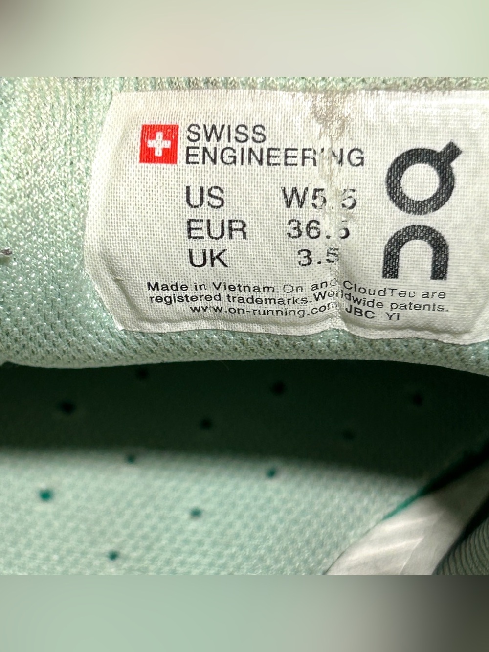 On Running Women's Black Mint Performance Sneakers - Picture 8 of 11
